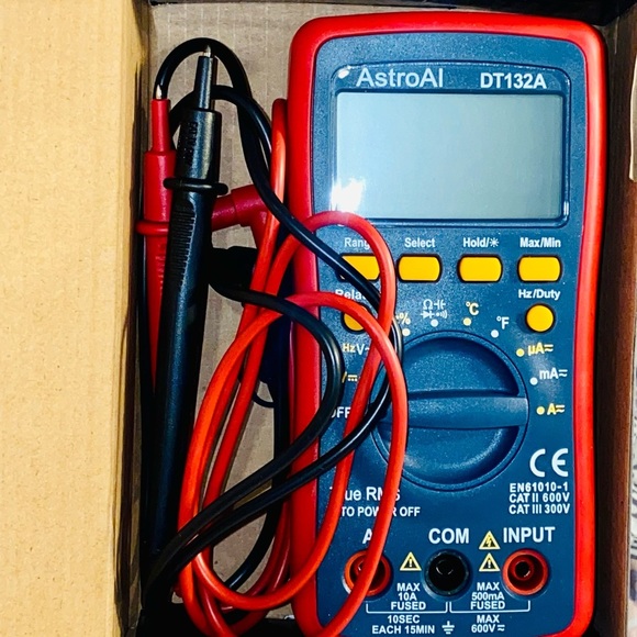 AstrAl Digital Multimeter TRMS 4000 Counts DT132A - Picture 4 of 8